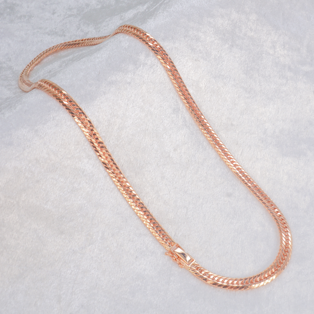 新品N/新品】 喜平 ネックレス ローズゴールド K18 トリプル12面 50cm 新品N/新品】 喜平 ネックレス ローズゴールド K18 トリプル12面 50cm