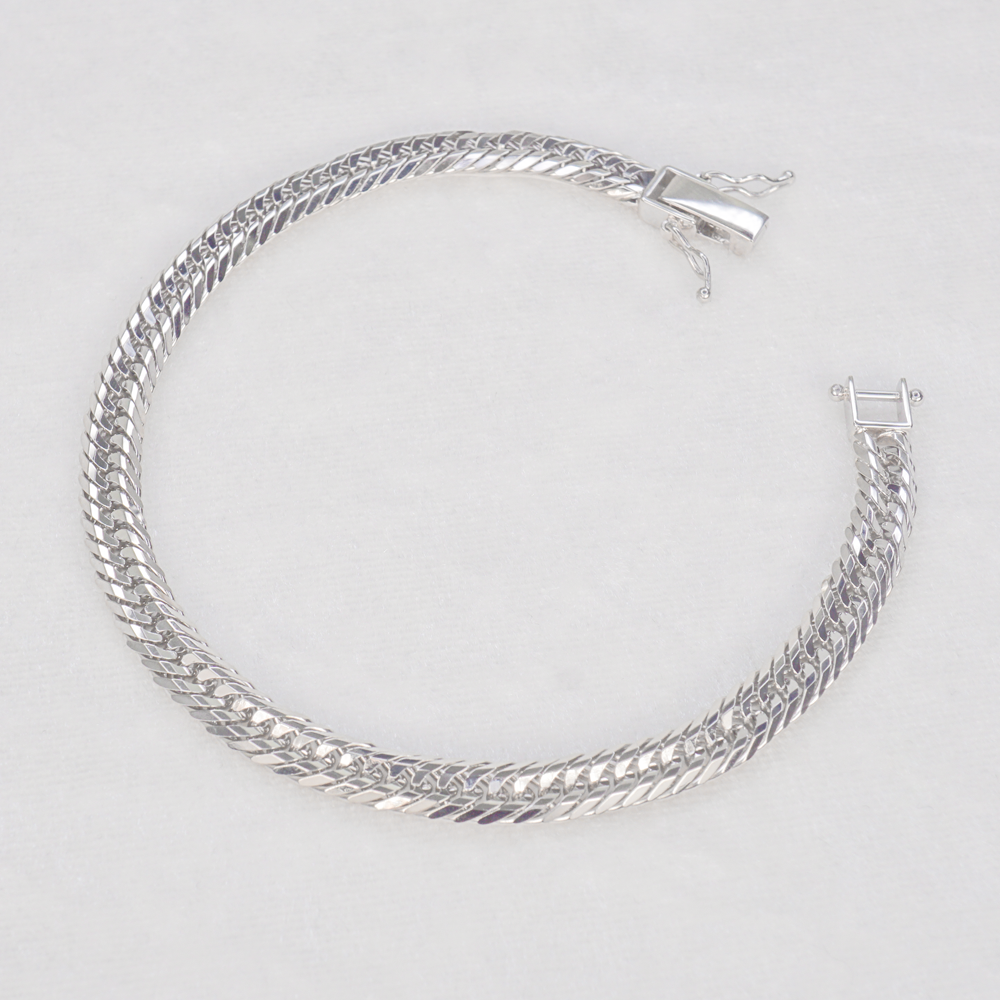 【値下】プラチナネックレス&プラチナブレスレット 純プラチナ 喜平 ブレスレットPt999 トリプル12面 18cm 19g