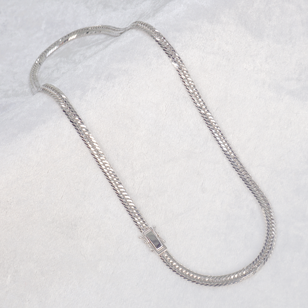 喜平12面トリプル プラチナコーティング50cm 人気サイズ 新品N/新品】 純プラチナ 喜平 トリプル12面 50cm 50g キヘイ 12