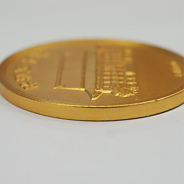 中古AB/使用感小】 純金 天皇陛下宝祚五十年 記念メダル 45g 昭和50年