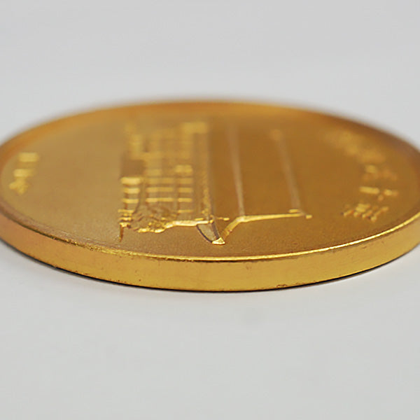 中古AB/使用感小】 純金 天皇陛下宝祚五十年 記念メダル 45g 昭和50年