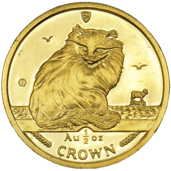 準最高鑑定1995年マン島ターキッシュキャット銀貨 PCGS PR69DCAM 中古B/標準】 マン島 キャットコイン 1995年 ターキッシュキャット 1/2