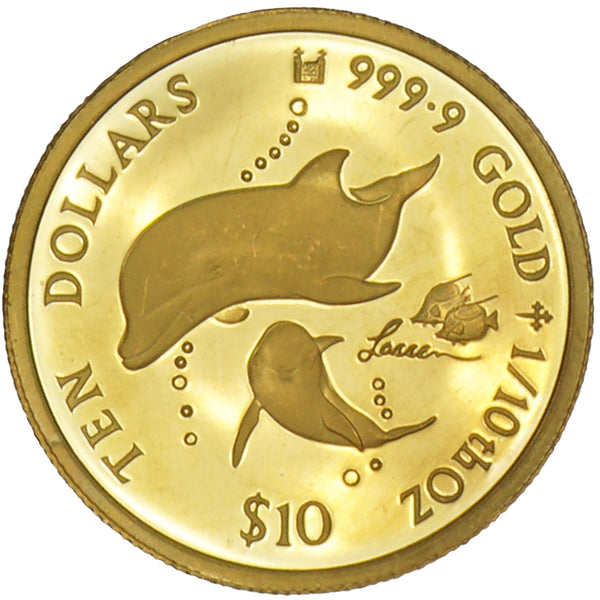 1999年 クック諸島 ラッセン・ 1999年 クック諸島 ラッセン・コイン クック諸島 イルカ金貨（ラッセン