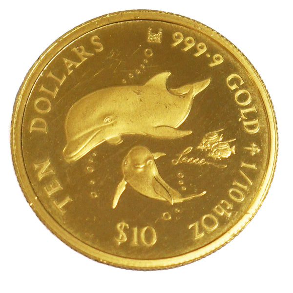 中古AB/使用感小】ラッセン イルカ ドルフィン マザーズラブ 金貨 純金
