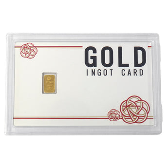 ギフト 純金 1g インゴット付き カード お祝い 記念品 プレゼント ゴールド 純金カード インゴットカード 24金  その他小物   ingot-1g-3