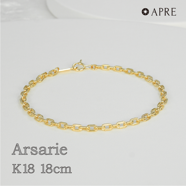 新品N/新品】 アーサリー（荒角小豆） 18cm ブレスレット ケーブル