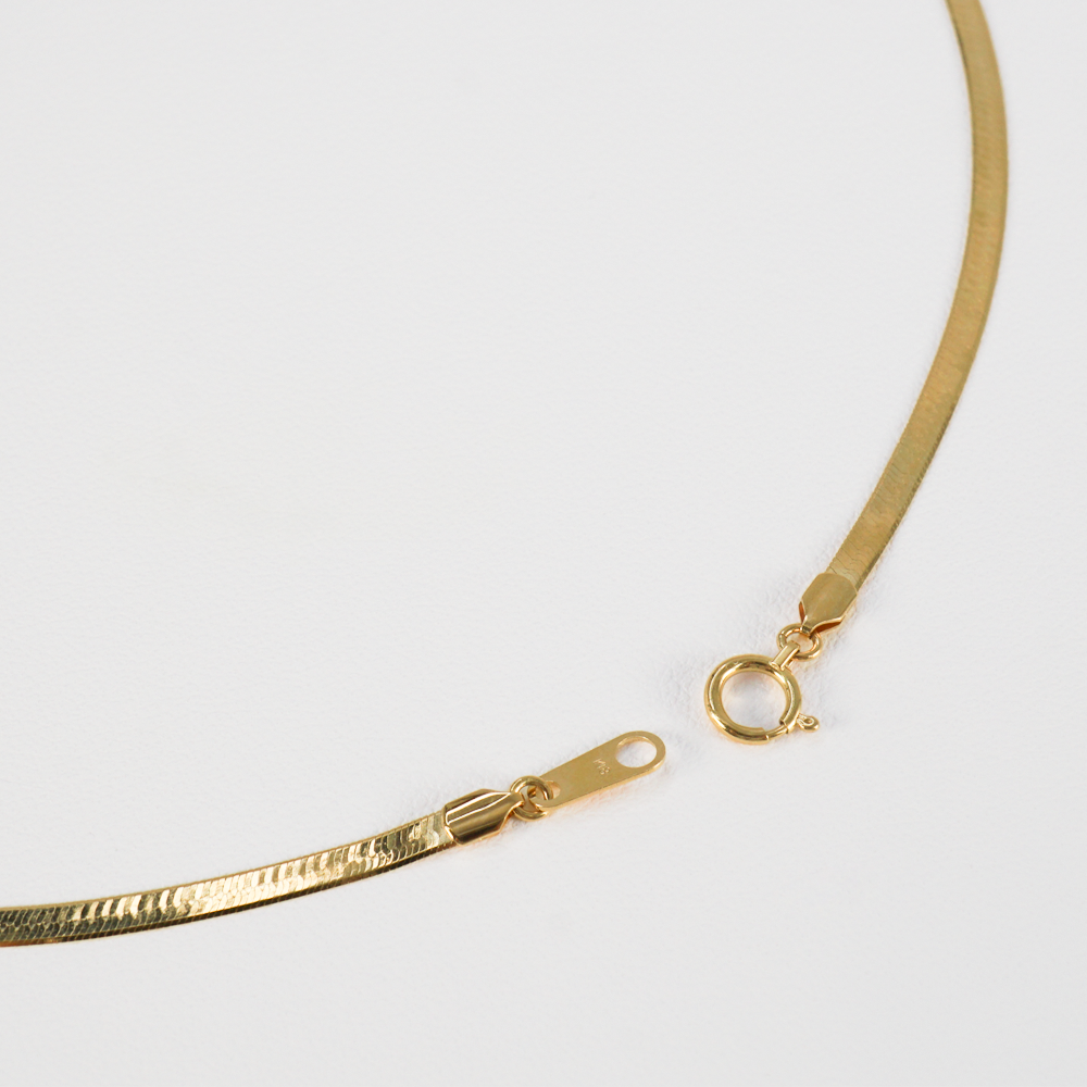 18金 K18 ネックレス スネーク チェーン 40cm 幅1.5mm 18金 K18 ネックレス スネーク チェーン 40cm 幅1.5mm