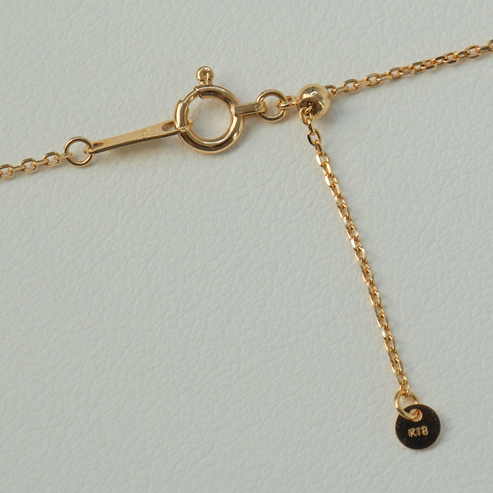 新品K18 あずきチェーンネックレス 45cm 4面カット フリーアジスター 新品K18 あずきチェーンネックレス 45cm 4面カット フリーアジスター