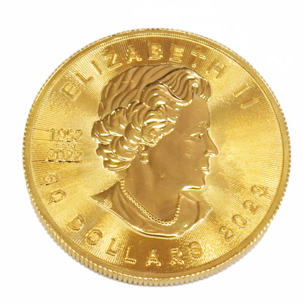 【中古A/美品】 24金 メイプルリーフ 金貨 1オンス 2023年 1oz カナダ 地金 純金 K24 メープルリーフ コイン 硬貨 貨幣