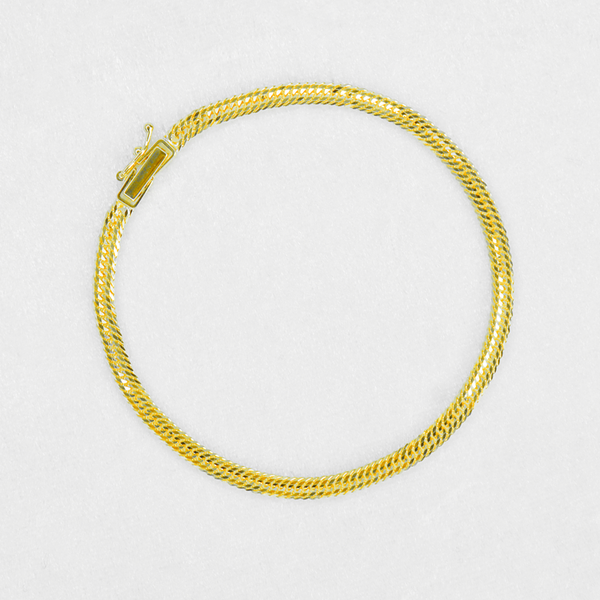 K18喜平ブレスレット 12面トリプルカット 約17cm K18 12面トリプル K18喜平ブレスレット 12面トリプルカット 約17cm K18 12面トリプル