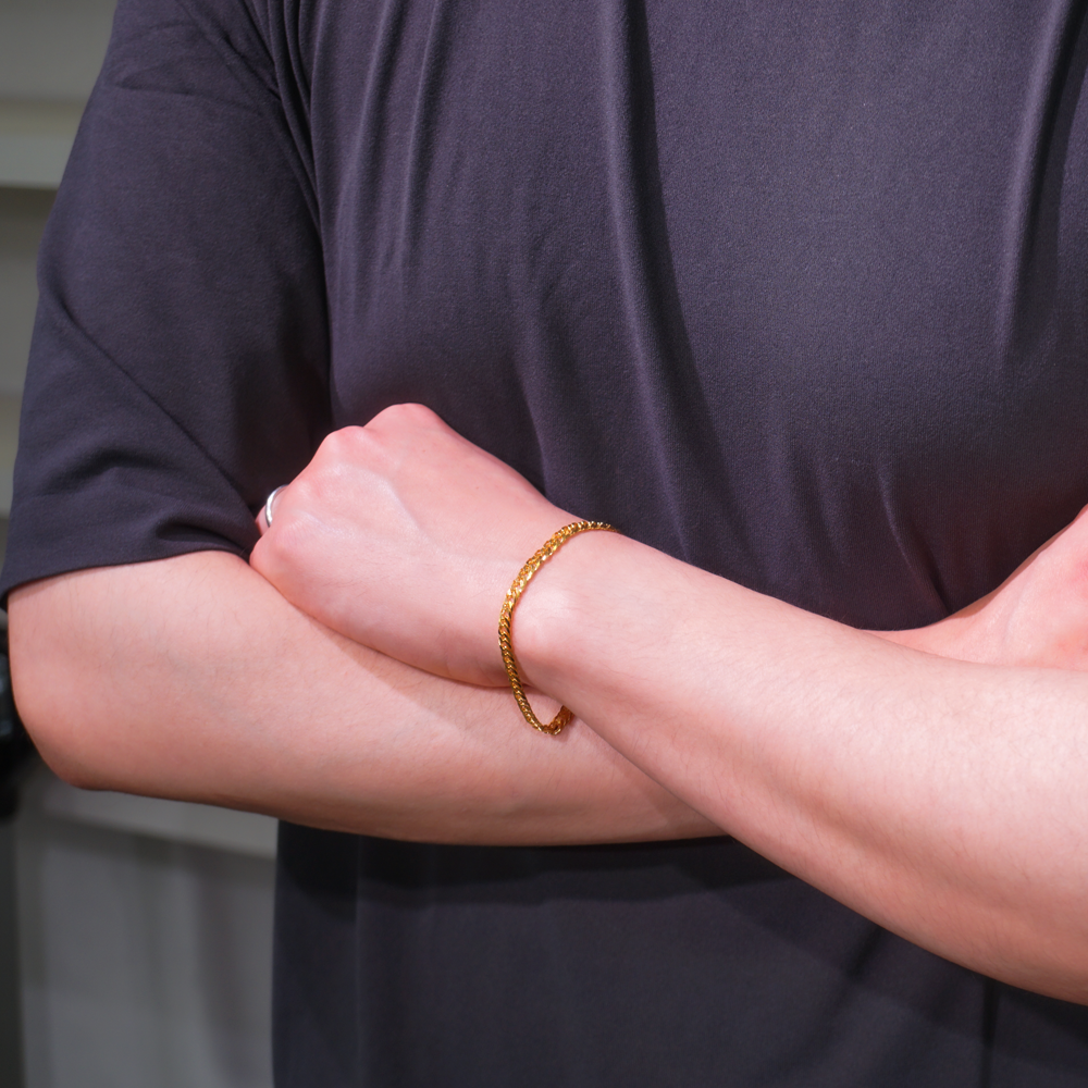 純金 喜平 ブレスレット 24金 W6面 20cm 10gキヘイ ダブル6面 6 純金 喜平 ブレスレット 24金 W6面 20cm 10gキヘイ ダブル6面 6