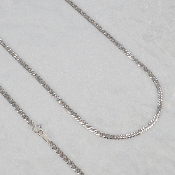 純プラチナ 喜平 W6面 45cm 16g 造幣局検定マーク キヘイ チェーン