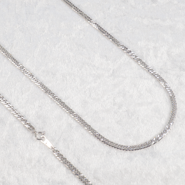 プラチナ pt999 喜平W6 55センチ 11g Pt850 6面ダブルカット 喜平 12g