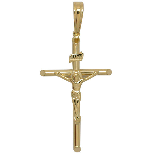 クロス キリスト 十字架 INRI 男女兼用 K18YG ペンダントトップalap-3