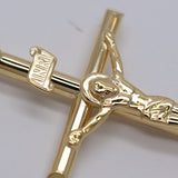 クロス キリスト 十字架 INRI 男女兼用 K18YG ペンダントトップ  alap-3