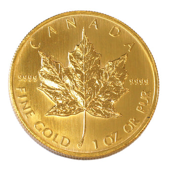 [Used A/Good Condition] 24K Maple Leaf Gold Coin 1oz Random Year Coin Coin Coin
