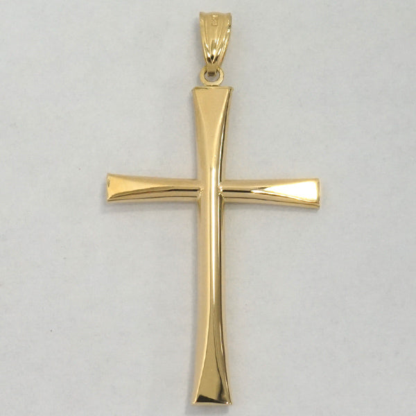 クロス 十字架 クロス彫り 18金 男女兼用 K18YG ペンダントトップ  alap-20
