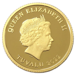 【新品N/新品】 ホース コイン (5枚セット) 2022年 1/10オンス イギリス連邦加盟国 ツバル エリザベス2世 金貨 純金 硬貨 貨幣