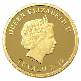 [New N/New] Horse Coin (Set of 5) 2022 1/10 oz Commonwealth member country Tuvalu Elizabeth II Gold Coin Pure Gold Coin Coin 