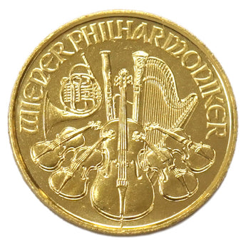 [Used SA/Extremely Good Condition] 24K Vienna Gold Coin 1/25oz Random Year Austria Coin Coin Coin