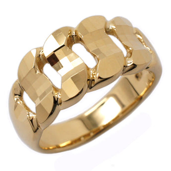 Mirror cut ring (M) K18YG ring size 12 kap-400 
