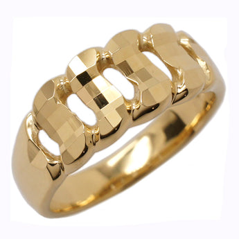 Mirror cut ring (S) K18YG ring size 12 kap-600 