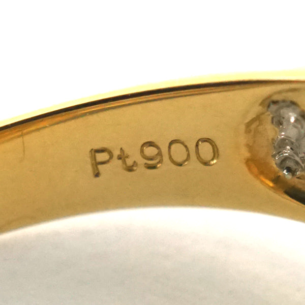 コンビリング K24 エリザベス女王 コイン K18/Pt900 24金 ホースコイン 18金 プラチナ K18YG Pt900 K24ゴールド メンズ リング・指輪 20号  pfrap-8-20